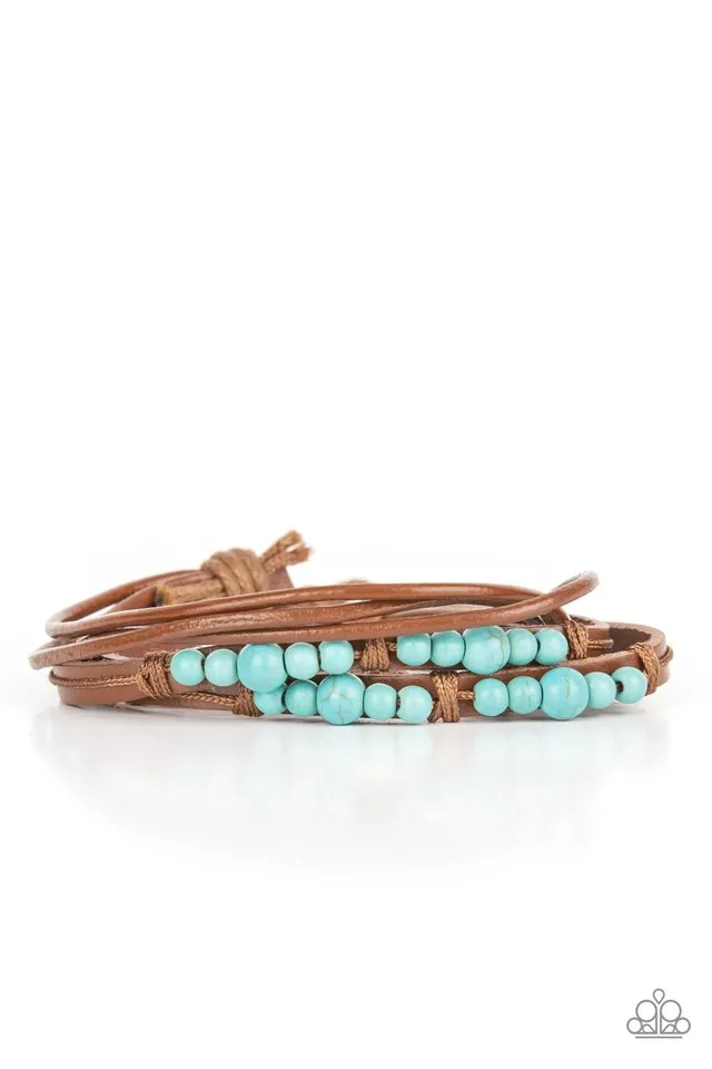 Paparazzi Bracelet ~ Quaintly Quarry - Blue