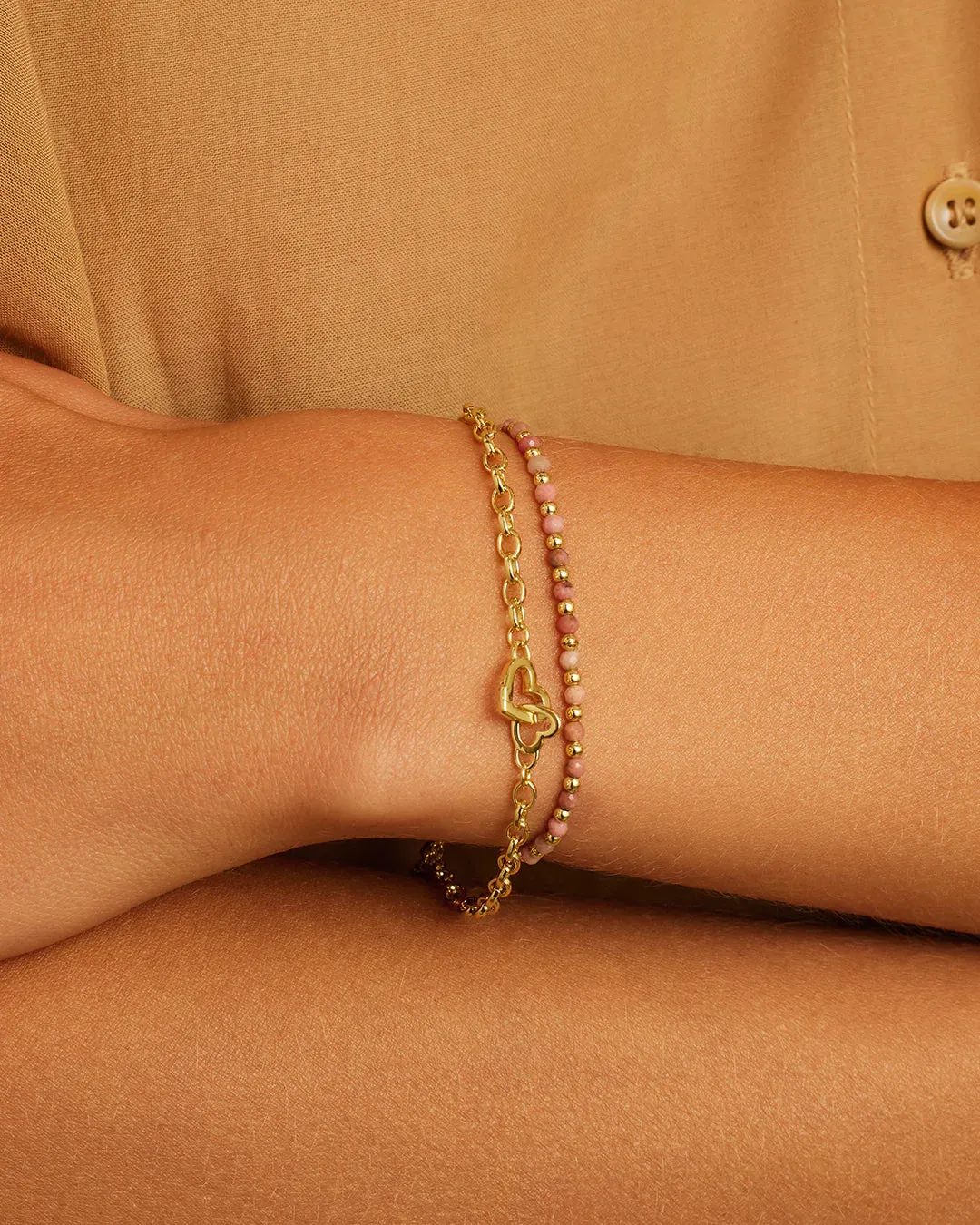 Parker Heart Gold Mini Bracelet