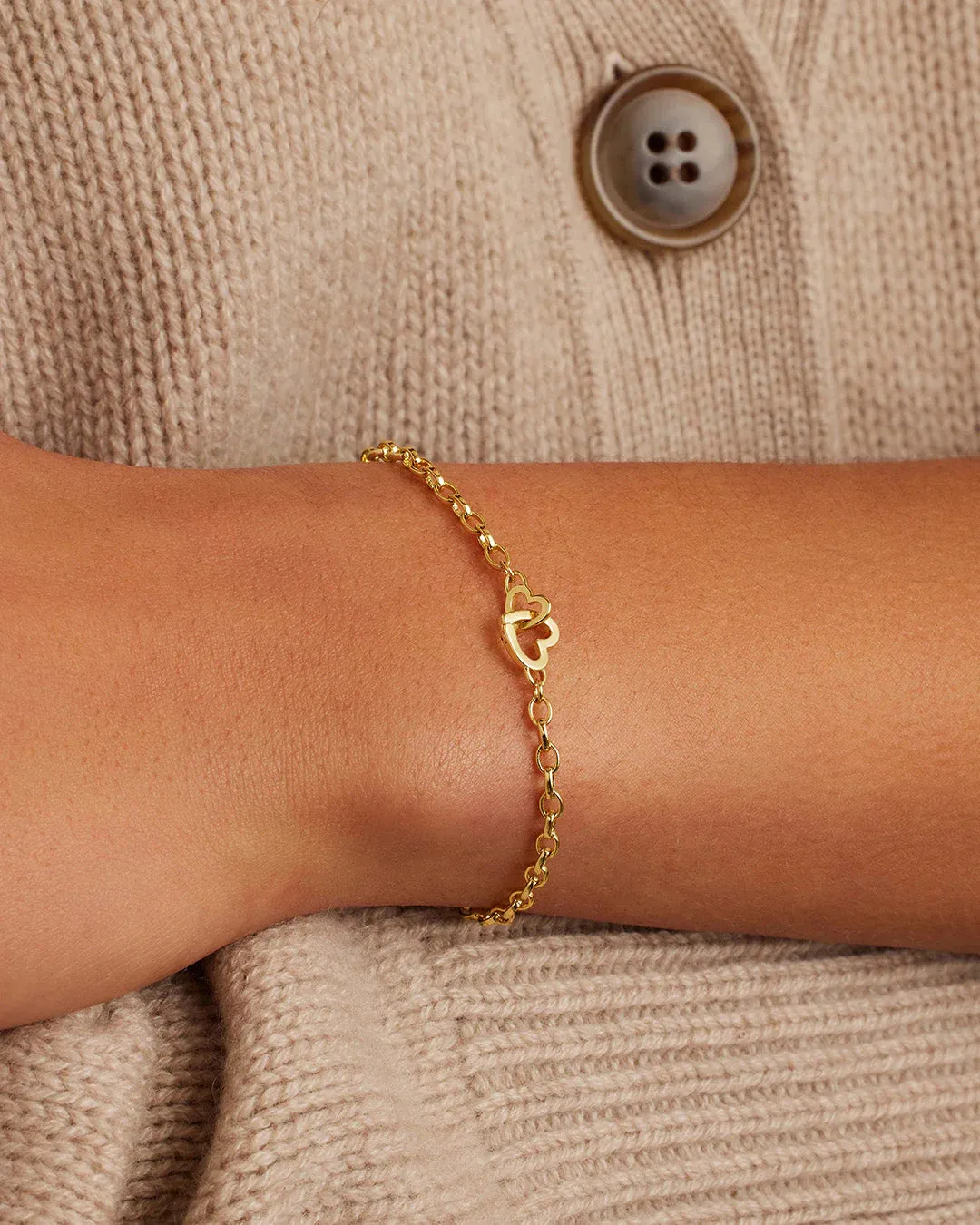Parker Heart Gold Mini Bracelet
