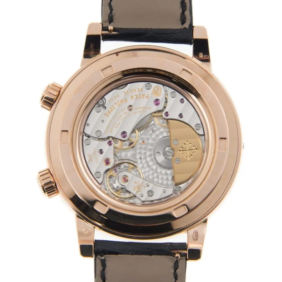 Patek Philippe Grand Complications Diamond Black Dial Men's Watch 6104R-001
