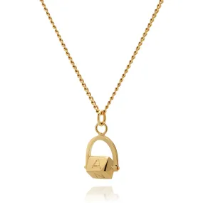 Personalised Spinning Cube Pendant necklace