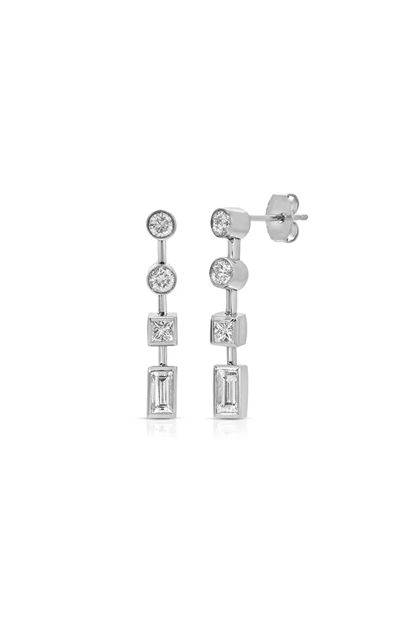 Platinum Diamond Earrings