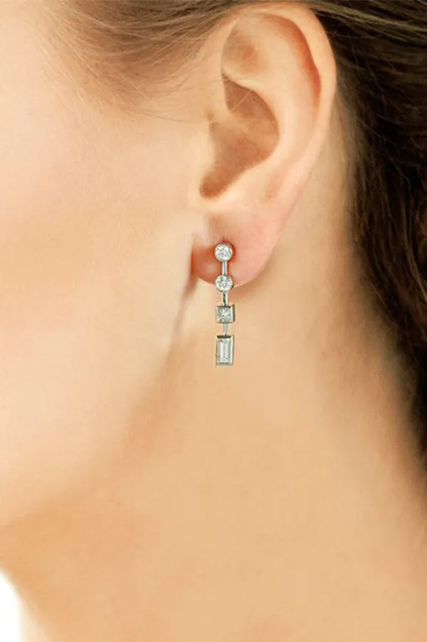 Platinum Diamond Earrings