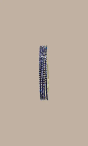 Royal Blue Stonework Bangles