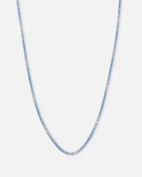 Saint Morta 2mm Micro Tennis Chain Iced White Gold