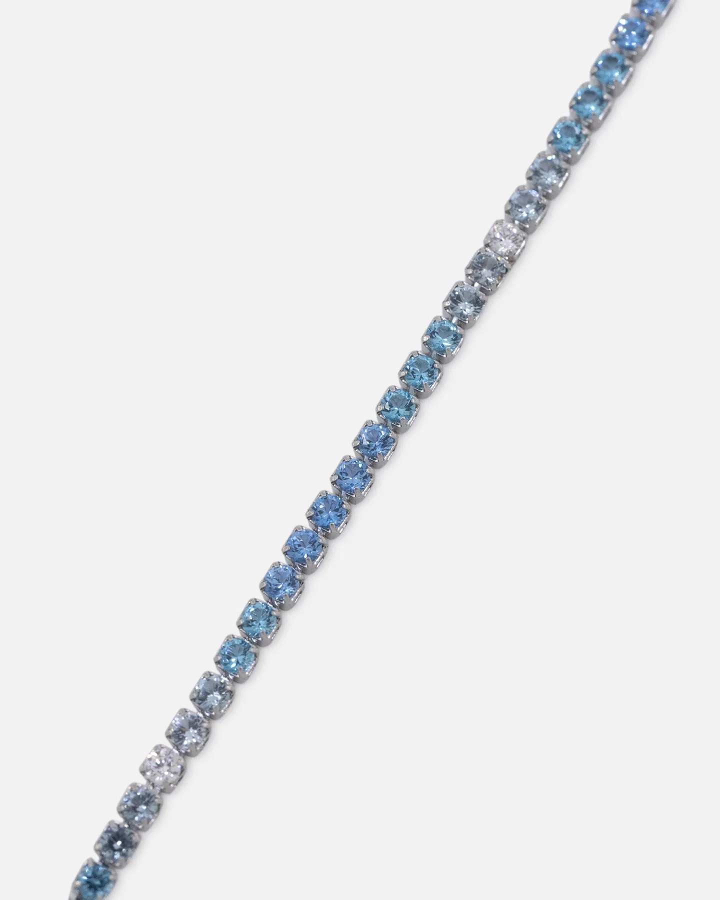 Saint Morta 2mm Micro Tennis Chain Iced White Gold
