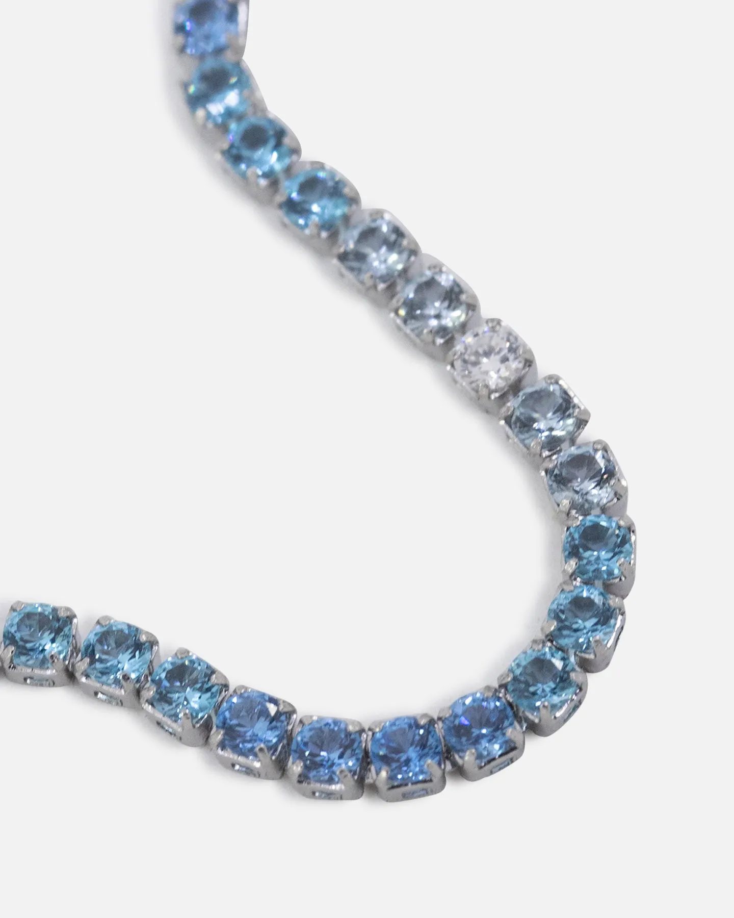 Saint Morta 2mm Micro Tennis Chain Iced White Gold