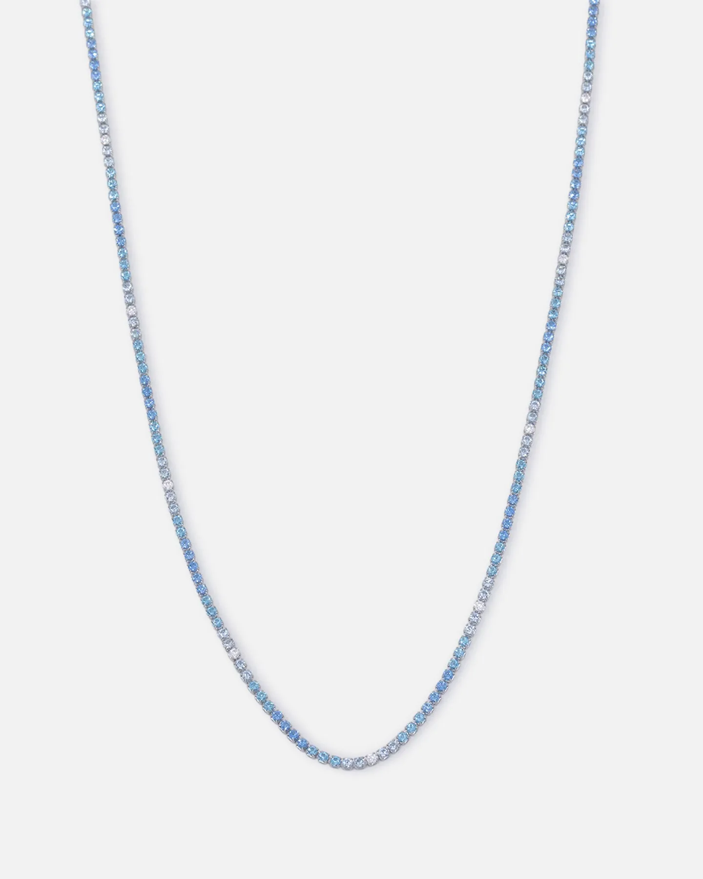 Saint Morta 2mm Micro Tennis Chain Iced White Gold