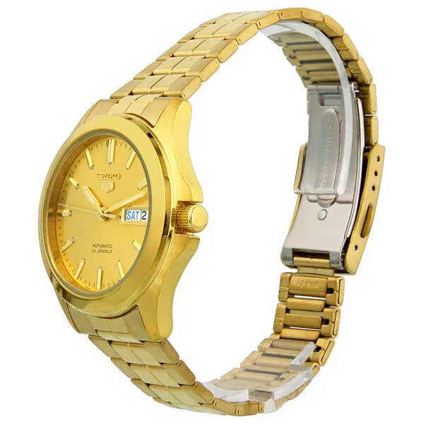 Seiko 5 All Gold-plated Stainless Steel Men's Watch SNKK98