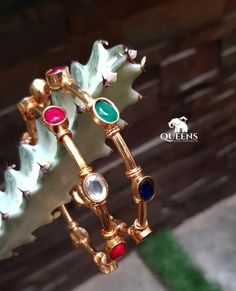 SHUBAM  BANGLES - NAVARATNA