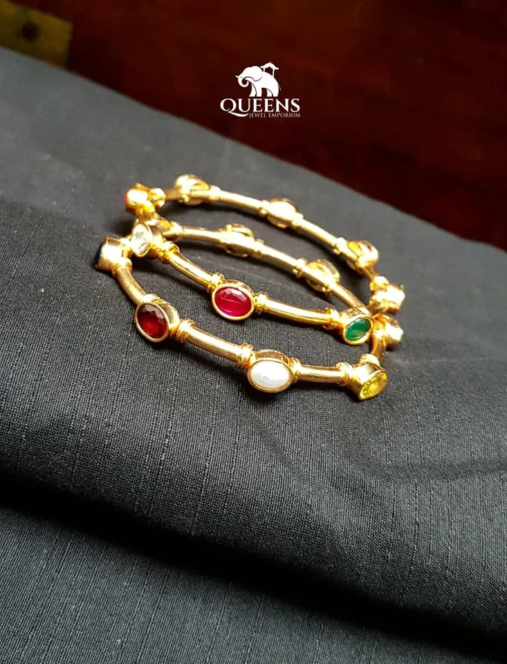 SHUBAM  BANGLES - NAVARATNA