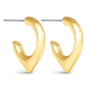 Siena Polished Hoop Huggie Earrings