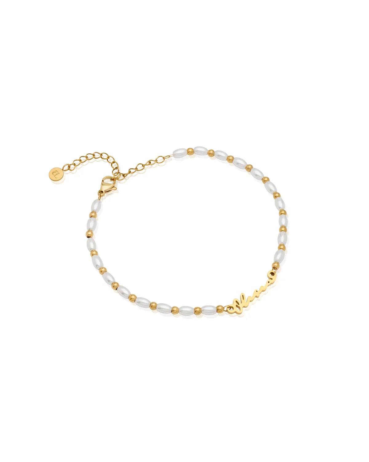 Signature Name Anklet (Gold)