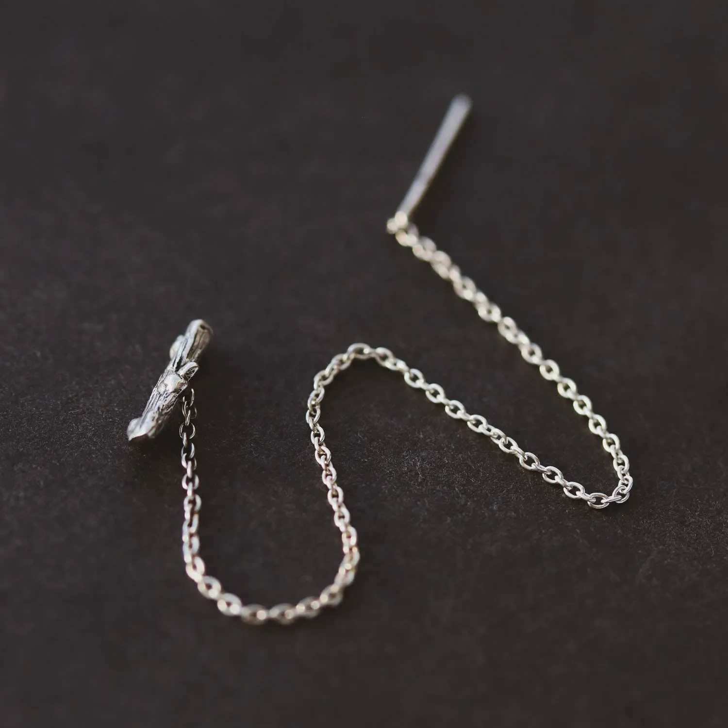 Silvestre Thorny Branch Threader Earring