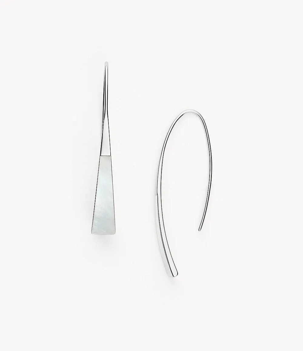 Skagen Jewellery Mother of Pearl Threader Earrings