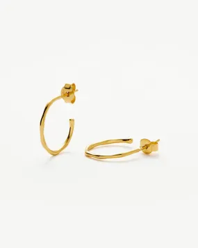 Small Molten Hoop Earrings