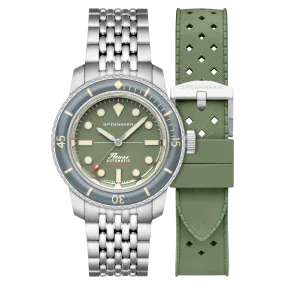 Spinnaker Fleuss 40 Automatic 145TH Limited Edition Fern Grey Men's Watch SP-5133-88