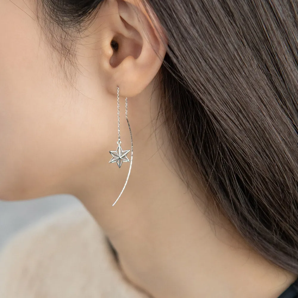 Star Threader Earrings