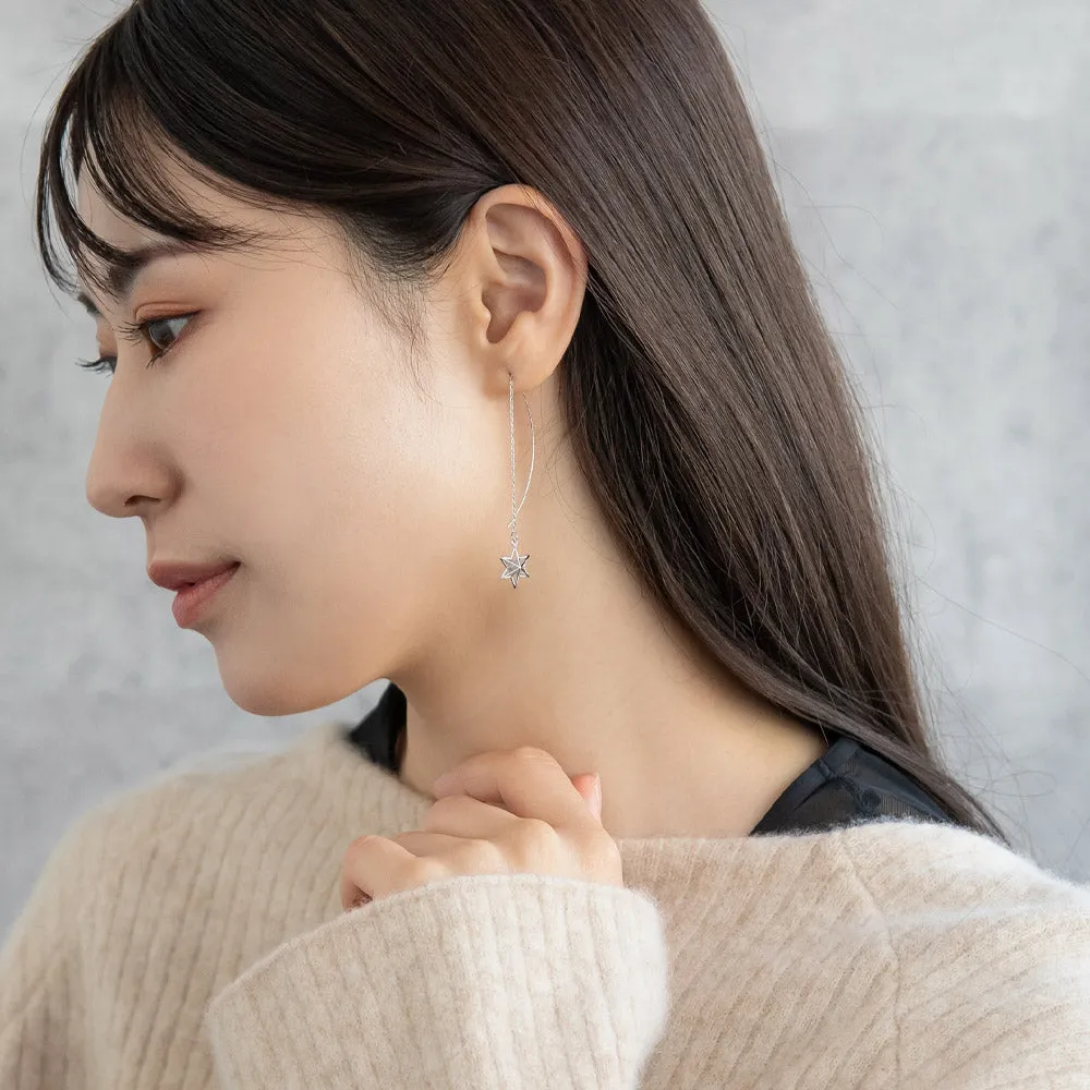 Star Threader Earrings