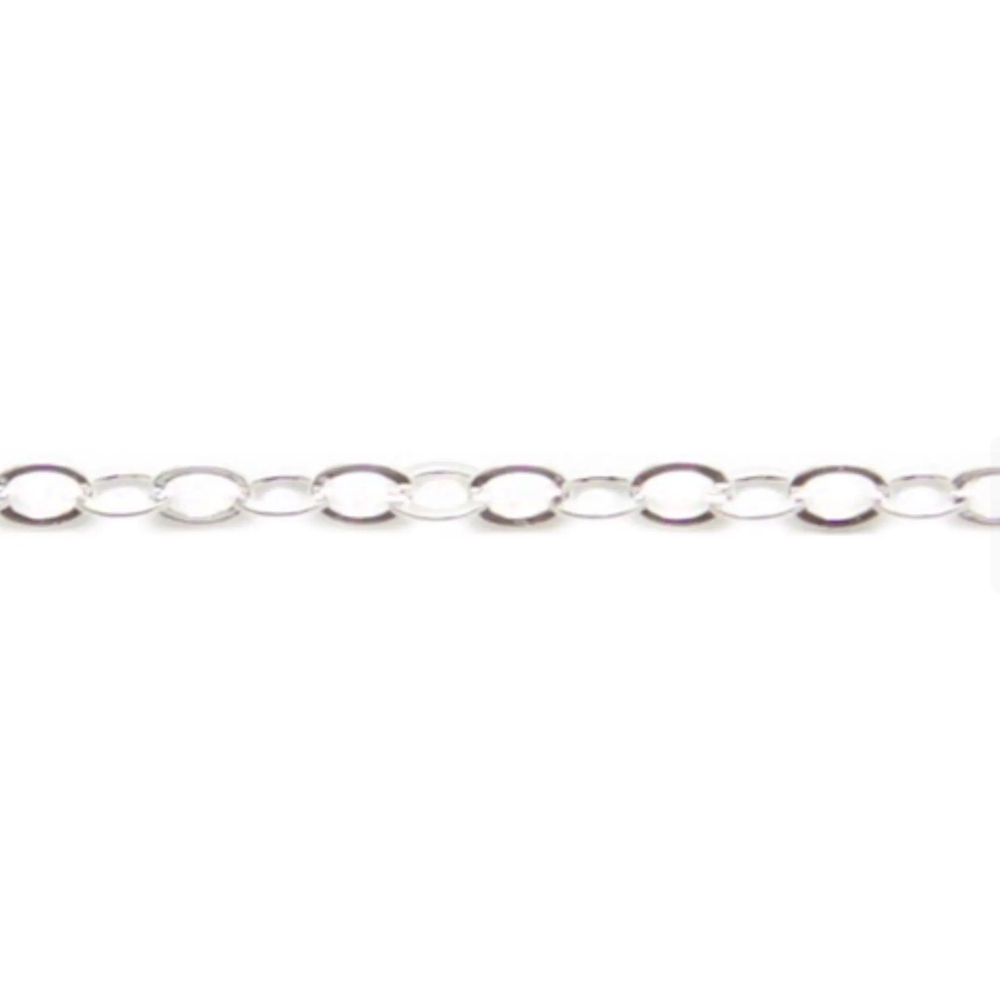 Sterling Silver Round Cable Chain Necklace