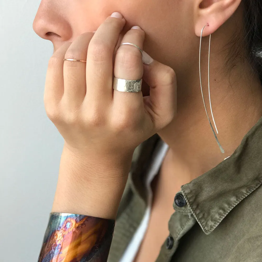 Sterling Silver Wisp Threader Earrings