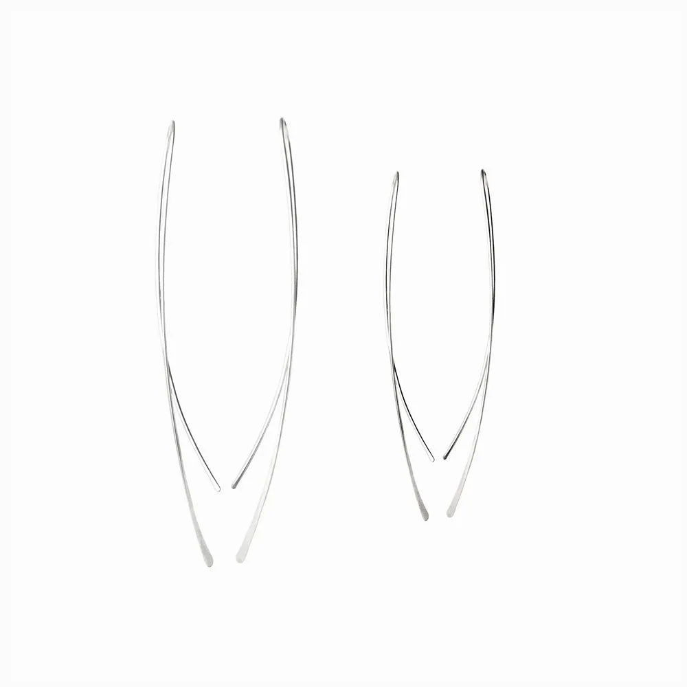 Sterling Silver Wisp Threader Earrings