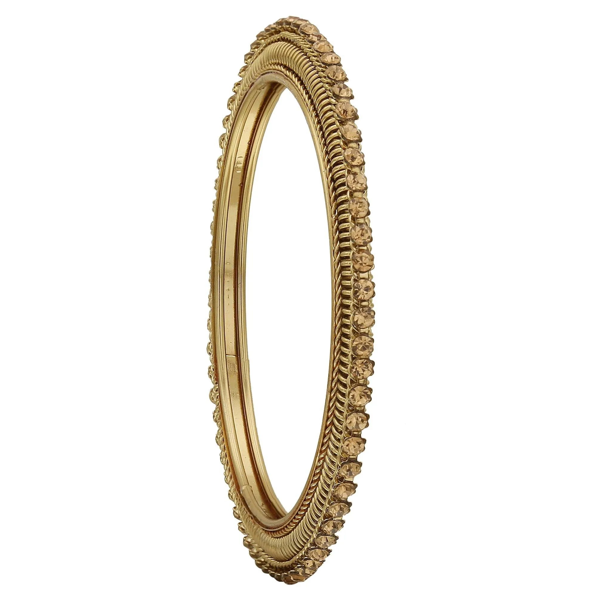 Sukriti Indian Handcrafted Gold tone Gold Bangles Party wear Jewelry for Women & Girls - Set of 4