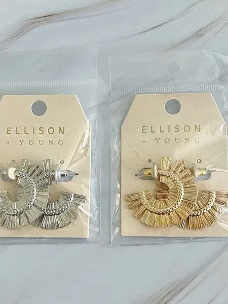 Sunburst Beauty Hoop Earrings