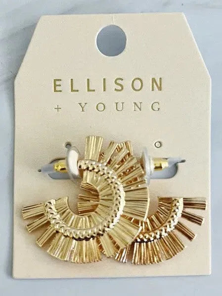 Sunburst Beauty Hoop Earrings