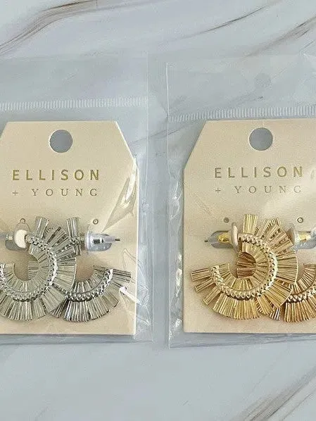 Sunburst Beauty Hoop Earrings