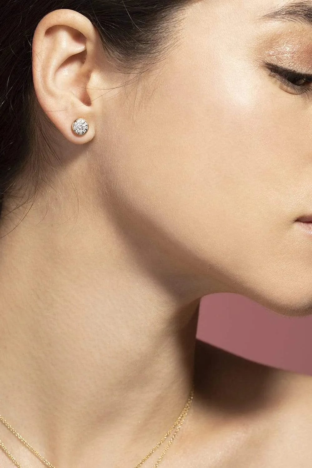 Sunburst Diamond Stud Earrings
