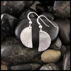 Sunburst Half-Moon Drop Earrings