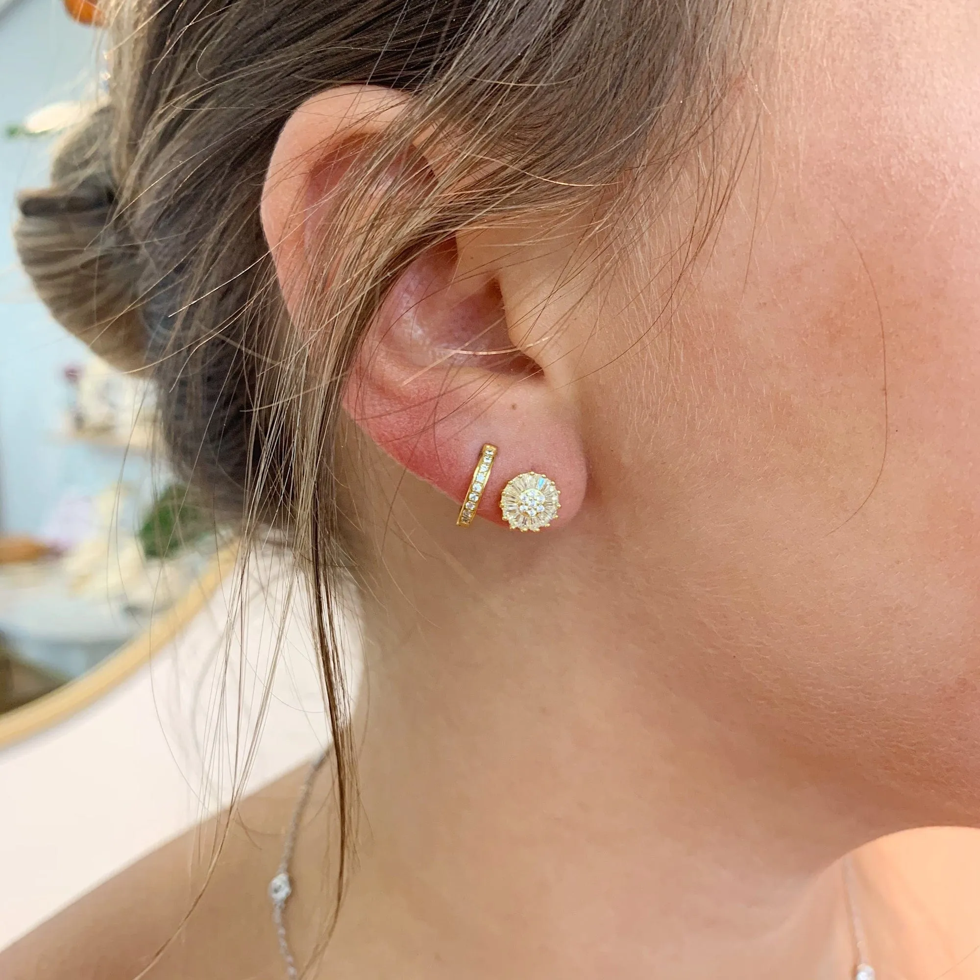 Sunburst Studs in Gold