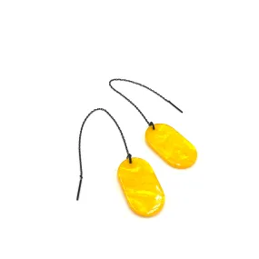 Sunshine Tag Threader Earrings