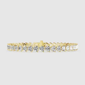 Sweetheart Tennis Bracelet-Heart
