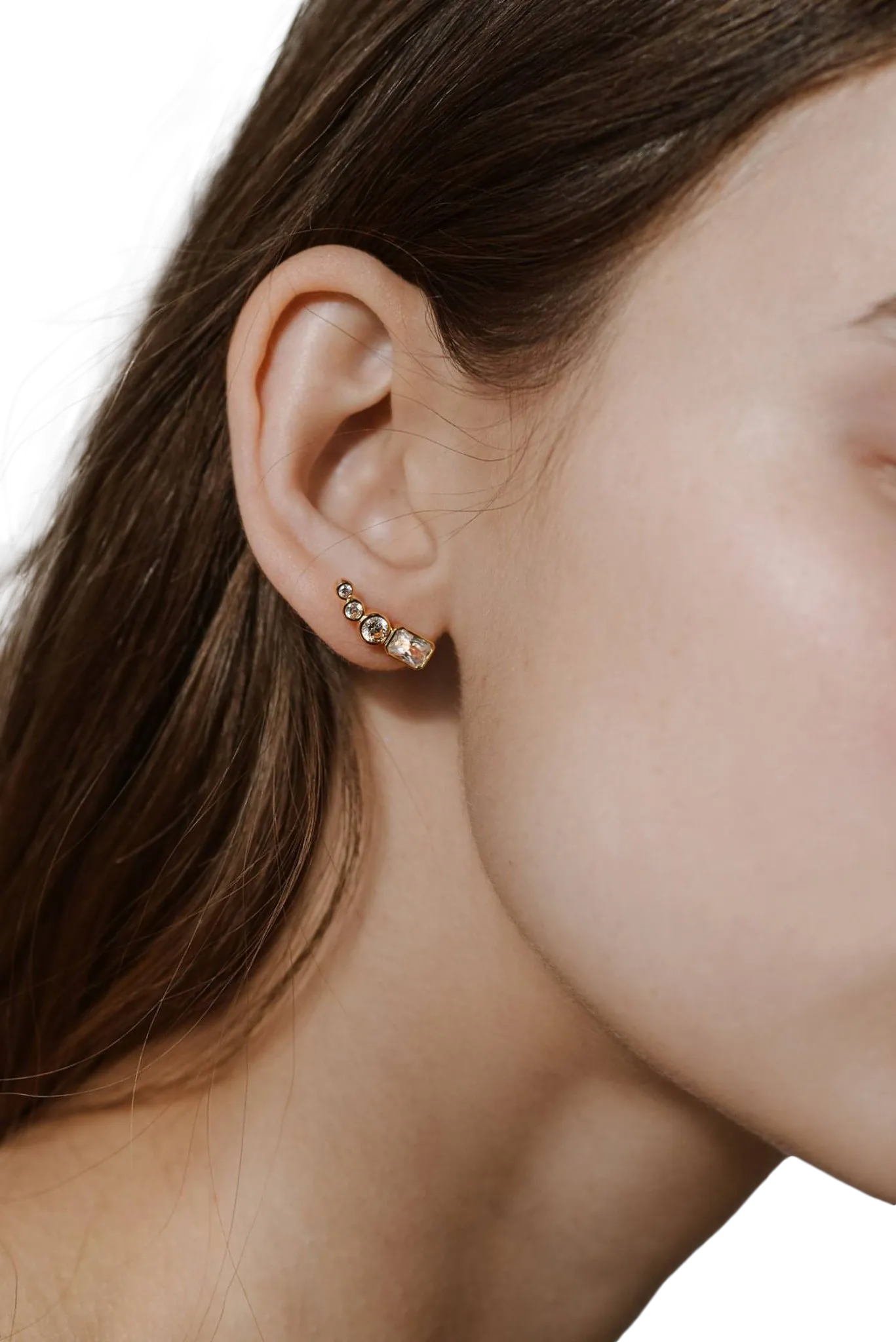 Thea diamond ear pin
