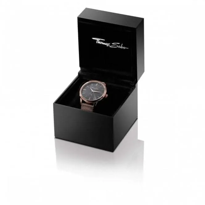 Thomas Sabo Glam & Soul Moonphase Black Womens Watch WA0327-209-203