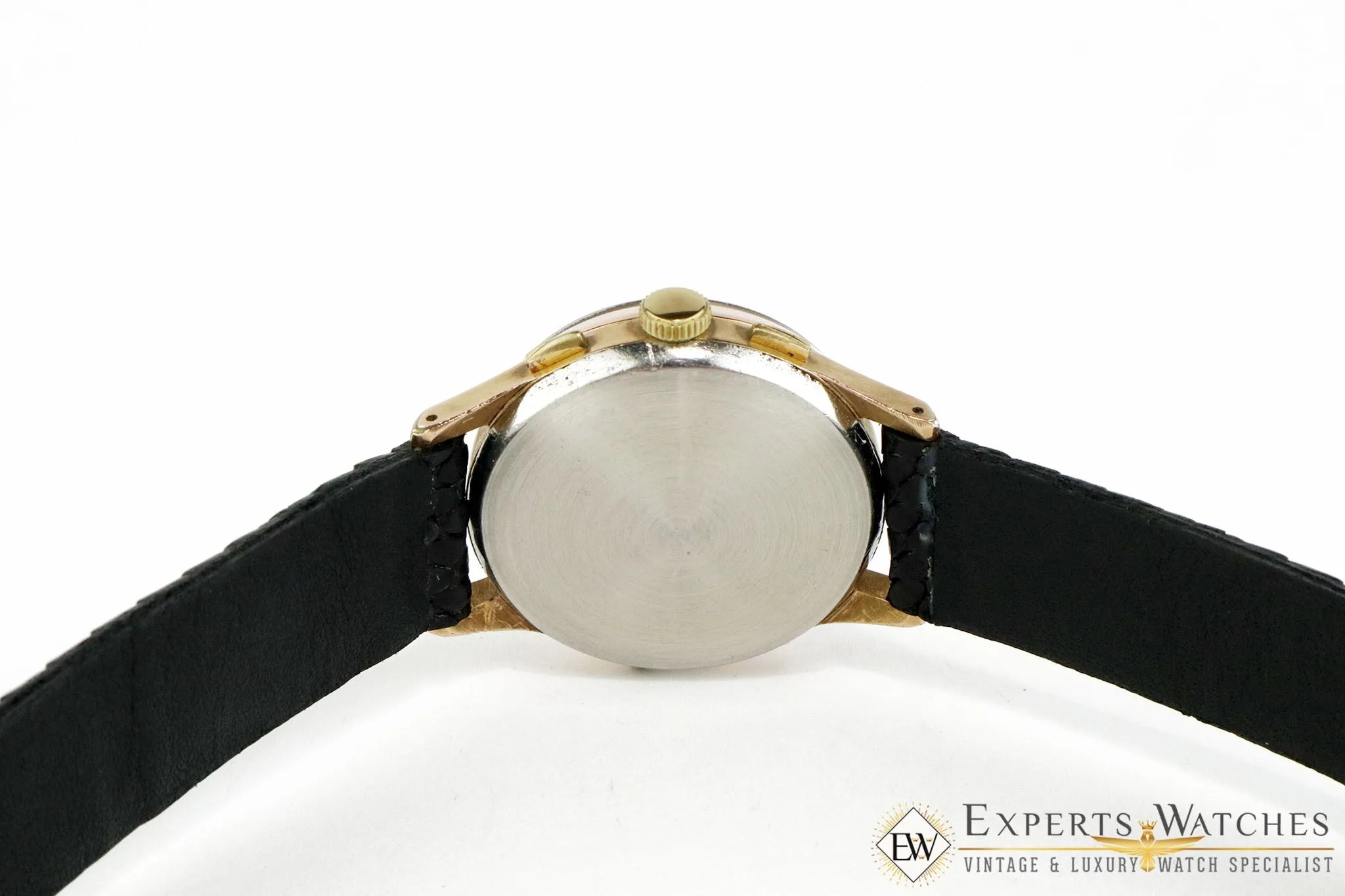 Vintage Haste Chronograph Triple Date MoonPhase LEONIDAS VALJOUX 88 Watch Gold