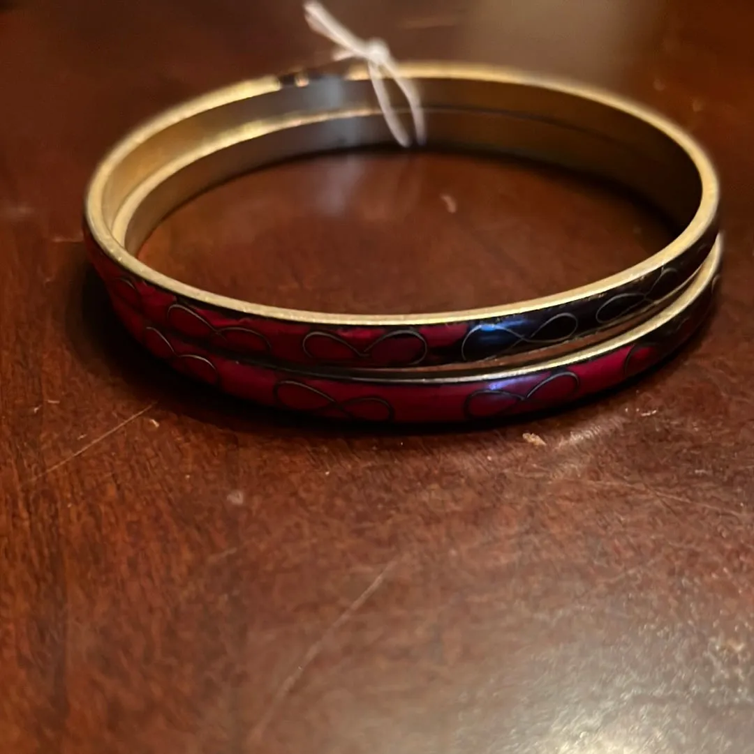 Vintage metal bangles