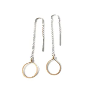 W- circle threader earrings CTE-*