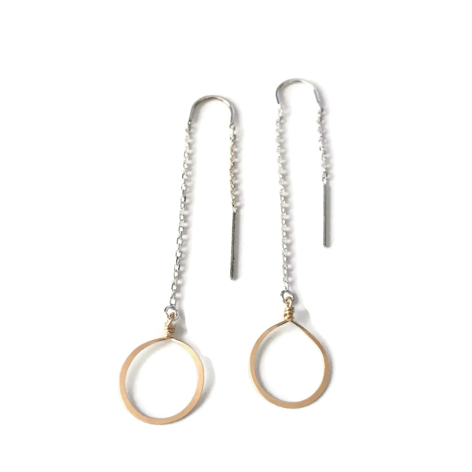 W- circle threader earrings CTE-*