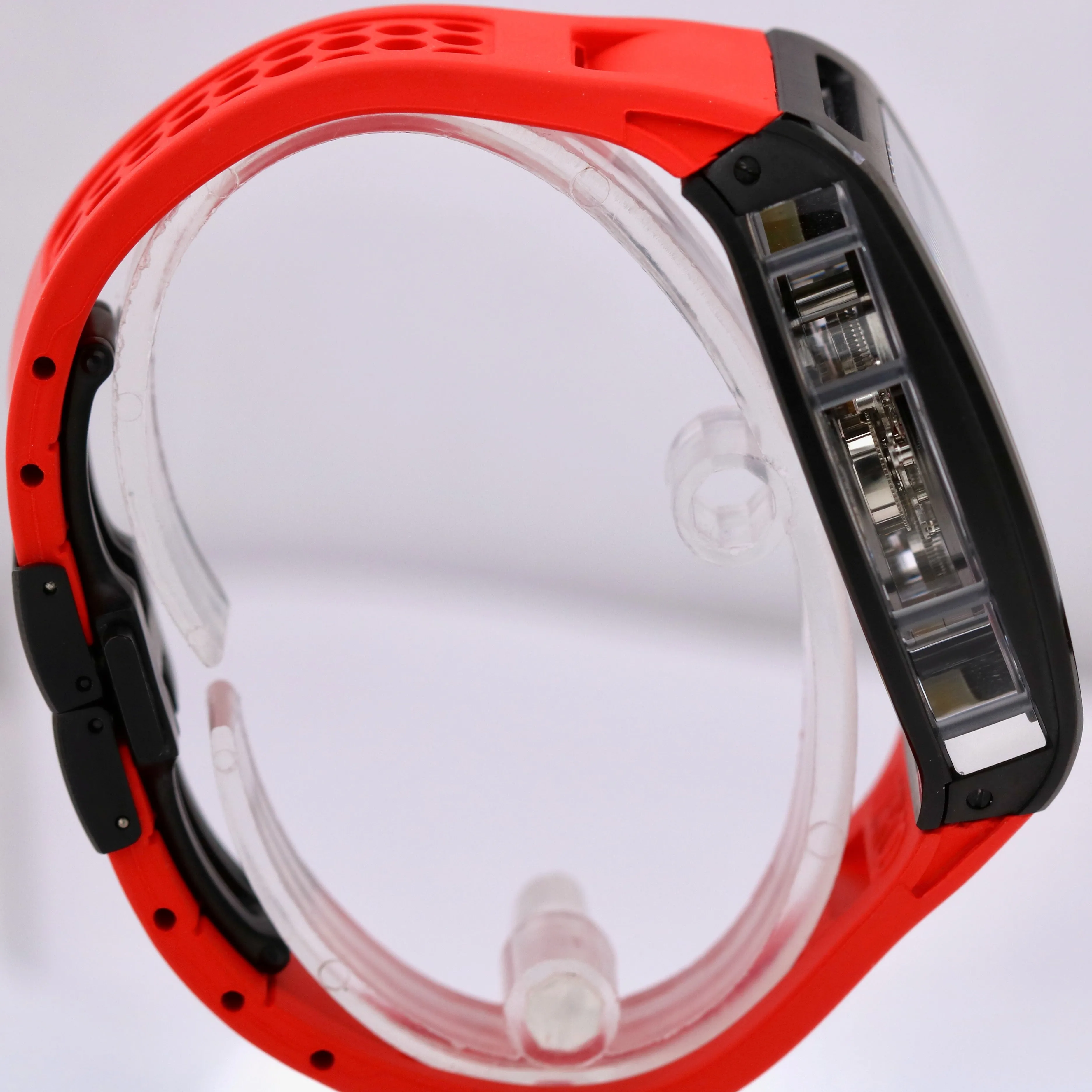 Zeroo Time T4 THE ARCHER Skeleton Black Red Steel TOURBILLON Rubber ZT004BRD BOX