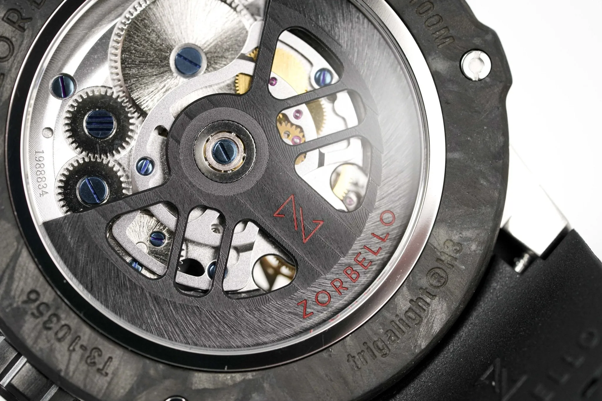 Zorbello Watch T3 Tourbillon Steel Super-Luminova® Tritium ZBAD005