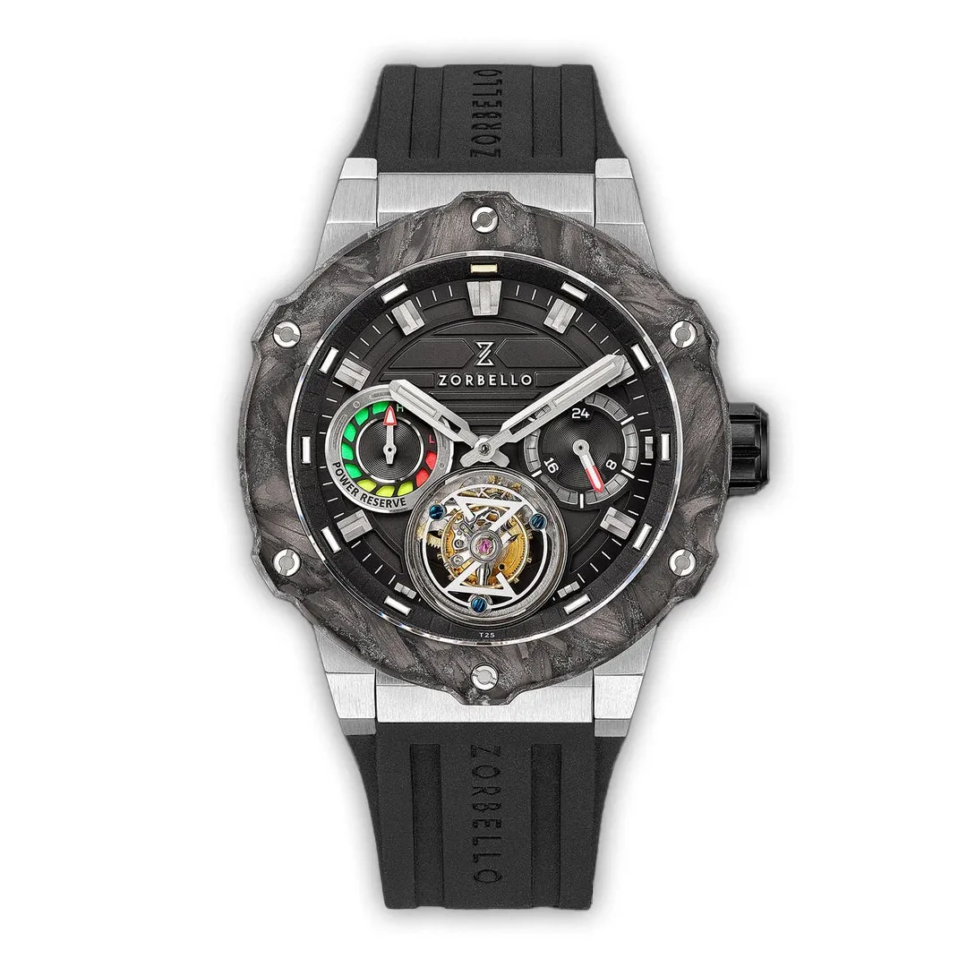 Zorbello Watch T3 Tourbillon Steel Super-Luminova® Tritium ZBAD005