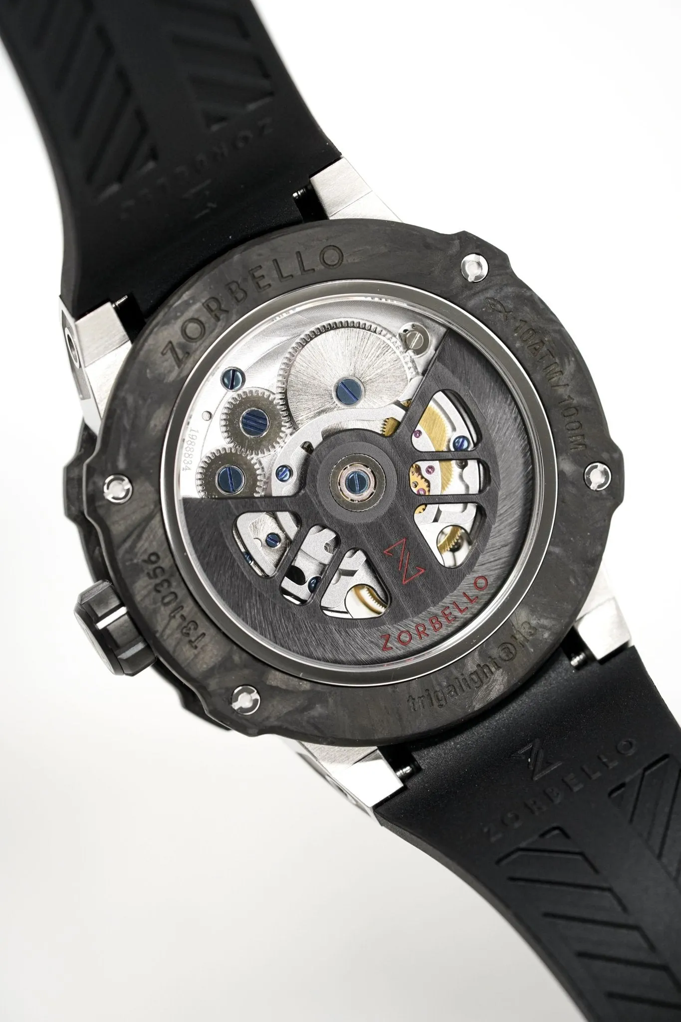 Zorbello Watch T3 Tourbillon Steel Super-Luminova® Tritium ZBAD005