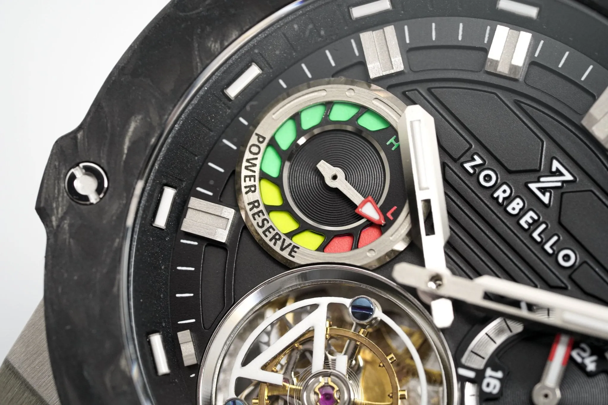 Zorbello Watch T3 Tourbillon Steel Super-Luminova® Tritium ZBAD005