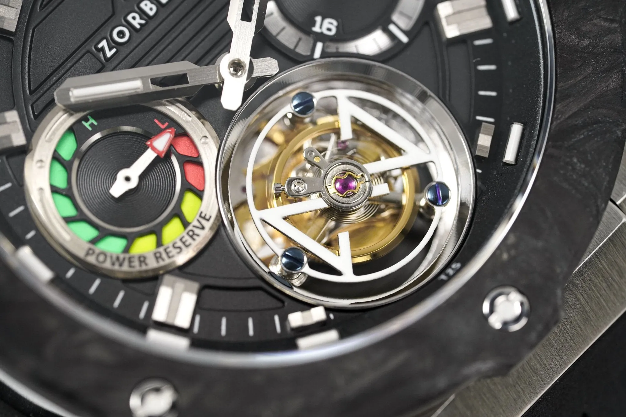 Zorbello Watch T3 Tourbillon Steel Super-Luminova® Tritium ZBAD005